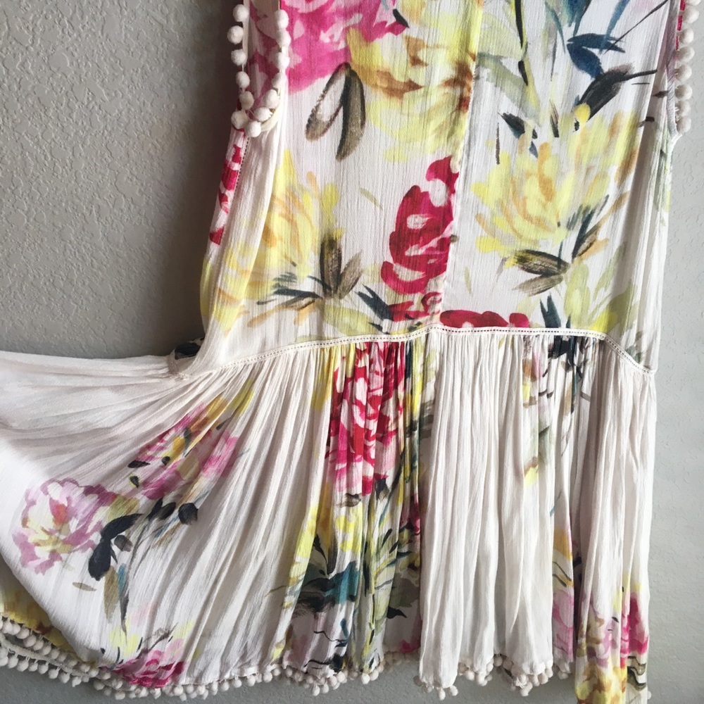 Anthropologie Lattice Floral Dress - Picture 9 of 10